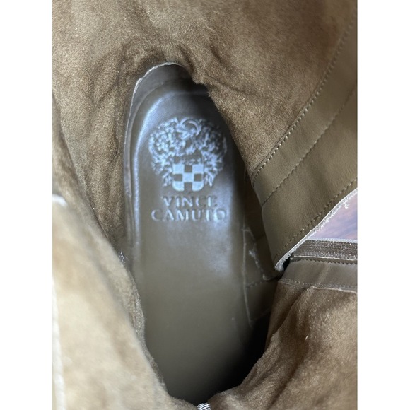 Vince Camuto Women's Kashilla Chain Link Zipper Ankle Moto Boots Shoes Size 8.5M - Picture 8 of 11